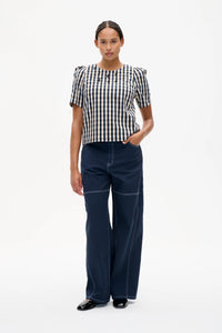 Baum Und Pferdgarten Minu Navy Creme Check Blouse