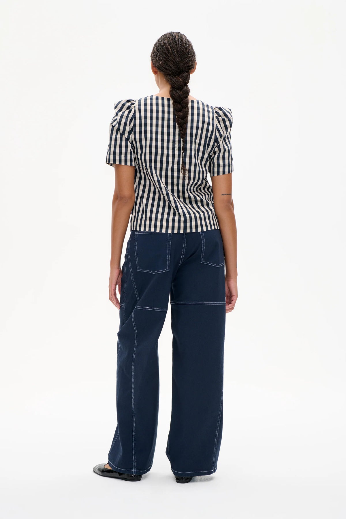 Baum Und Pferdgarten Minu Navy Creme Check Blouse