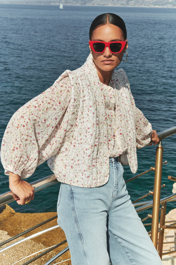 By-Bar Isla Little Flower Gilet - The Mercantile London