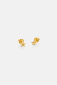 One & Eight Festive Gold Star Studs - The Mercantile London