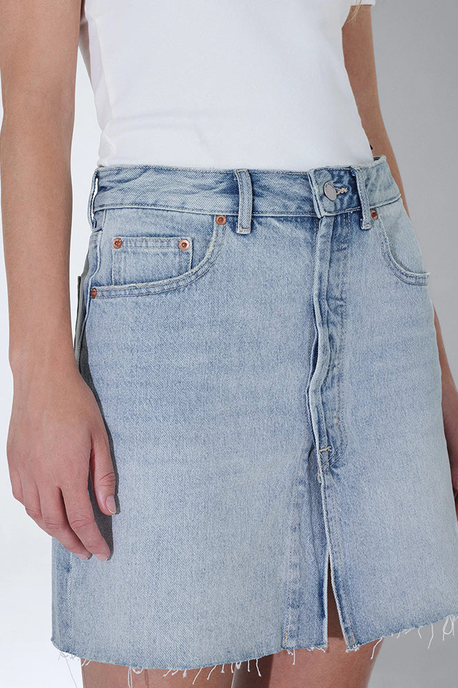 Dr Denim Ara Pale Used Drift Skirt