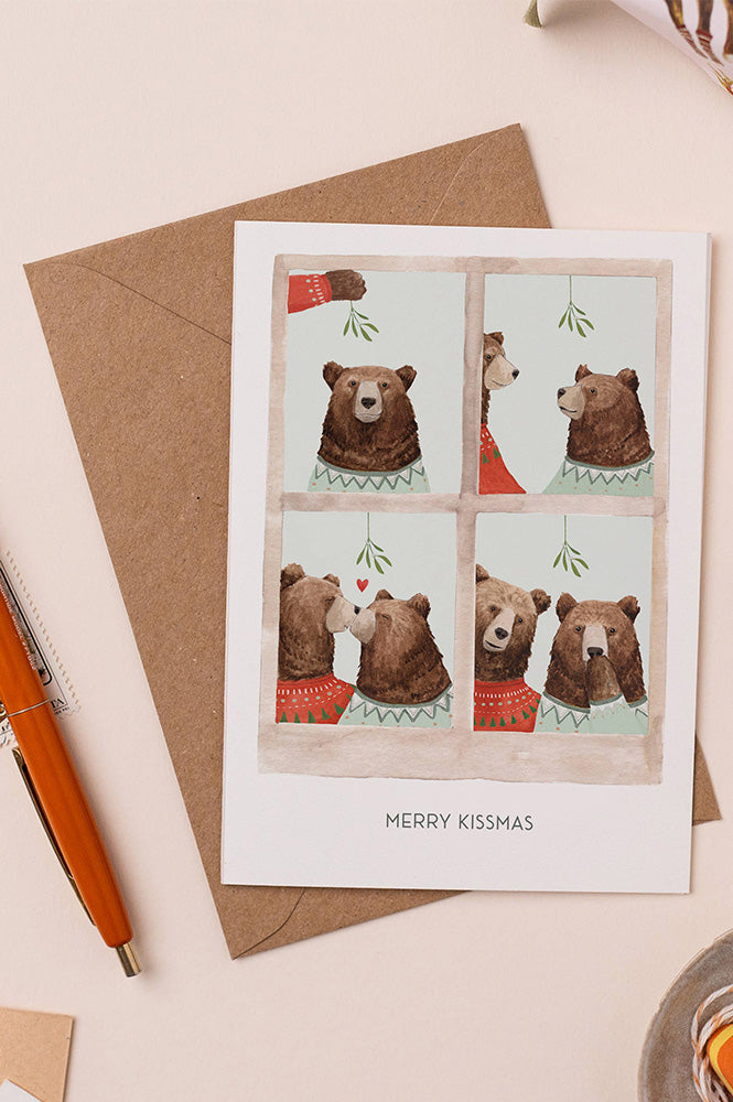 Mister Peebles Merry Kissmas Christmas Card - The Mercantile London