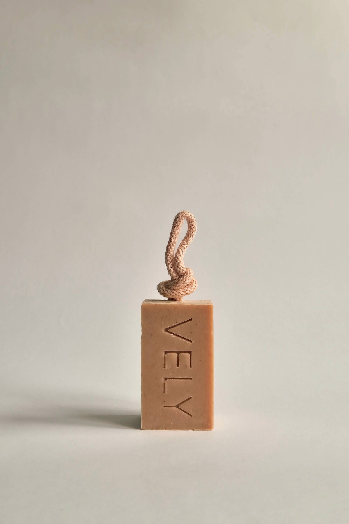 The Vely Soapery Amelie Pink Clay Soap On A Rope - The Mercantile London