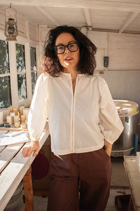 By-Bar Rae Cloud White Blouse - The Mercantile London
