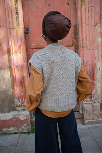 Project AJ117 Susie Grey Knit Vest - The Mercantile London