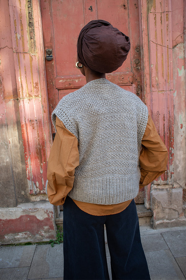 Project AJ117 Susie Grey Knit Vest - The Mercantile London