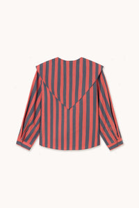 The Tiny Big Sister Stripes Scarf Neck Blouse