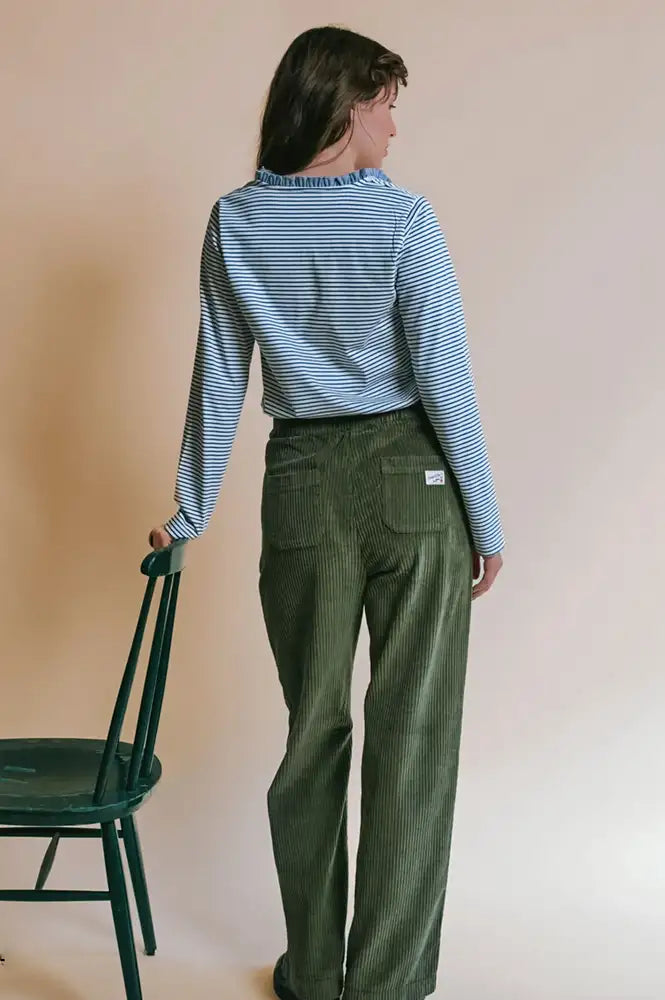 Emile Et Ida Evania Navy Striped T-Shirt