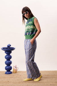 FRNCH Johanna Green Knitted Vest - The Mercantile London