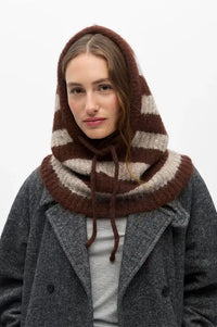 Object Milu Seal Brown Stripe Balaclava