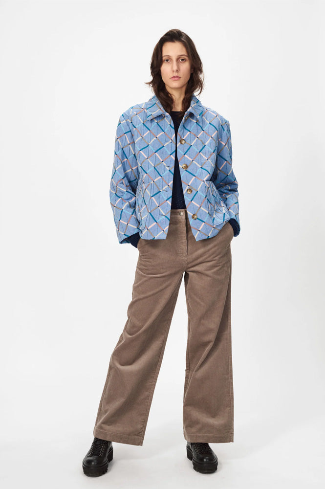 Nué Notes Presley Harlequin Blue Jacket - The Mercantile London