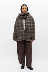 Object Maise Carafe Check Scarf Jacket
