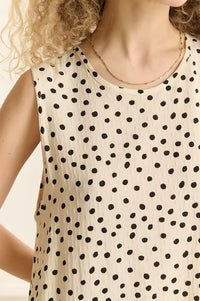 Garance Camelia Ecru Polka Dot Dress - The Mercantile London