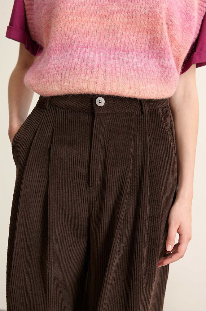 Garance Voltaire Brown Corduroy Trousers - The Mercantile London