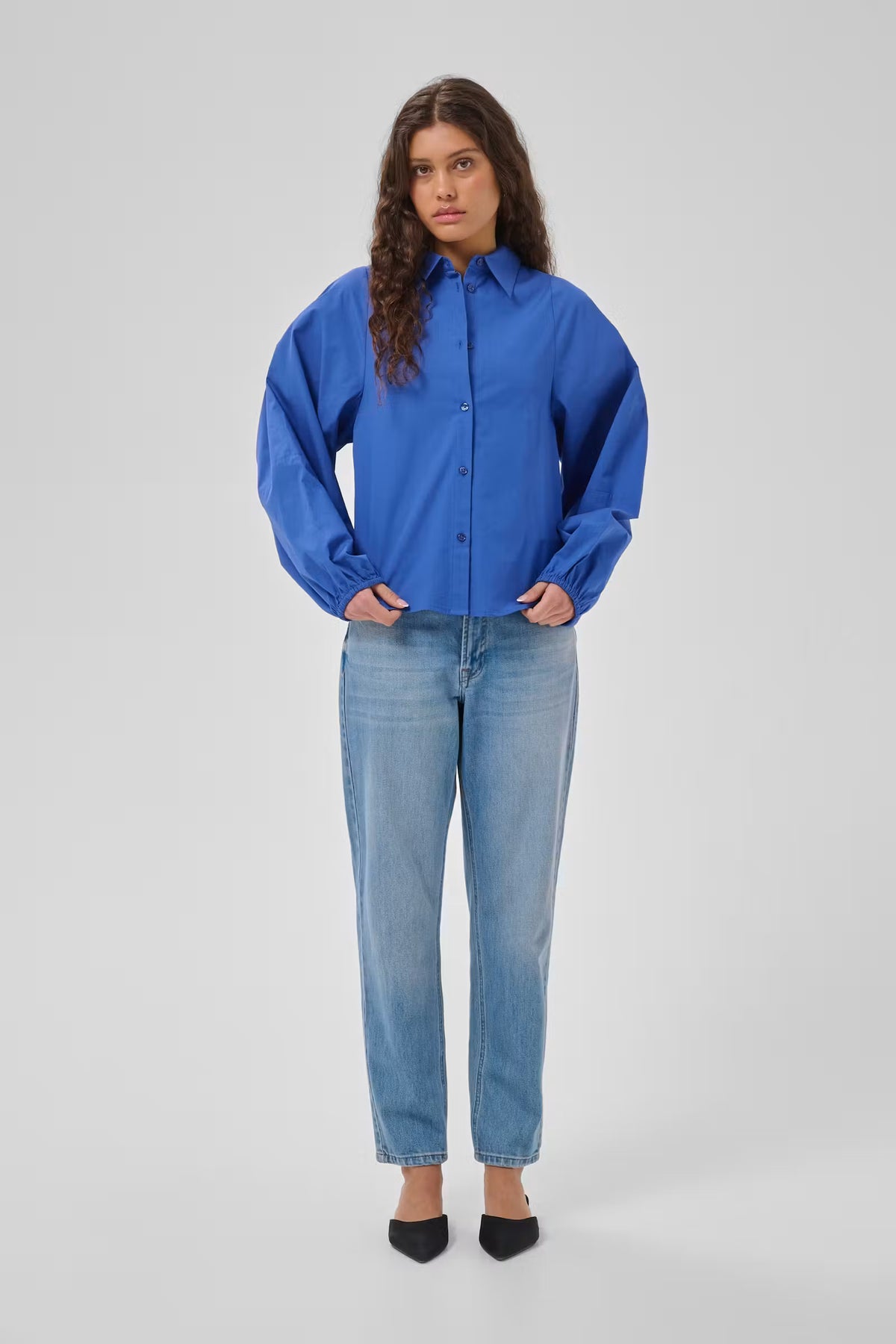 My Essential Wardrobe Sunna Beaucoup Blue Shirt
