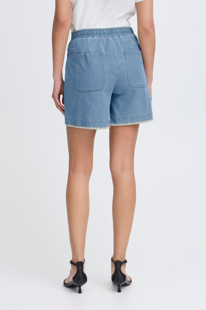 ICHI Kate Denim Shorts - The Mercantile London