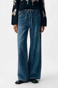 Object Rosie Tie Blue Denim Jeans - The Mercantile London