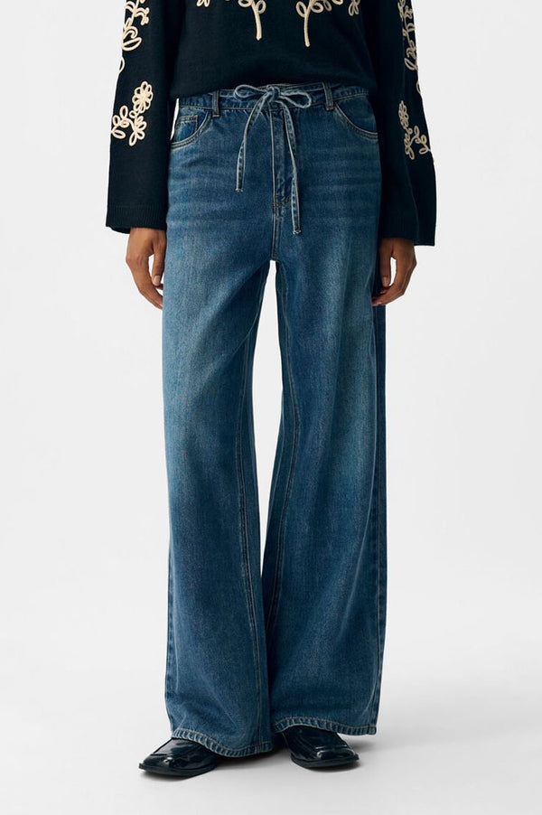 Object Rosie Tie Blue Denim Jeans - The Mercantile London