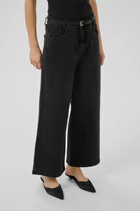My Essential Wardrobe Alma Dark Wash Wide Leg Jeans - The Mercantile London