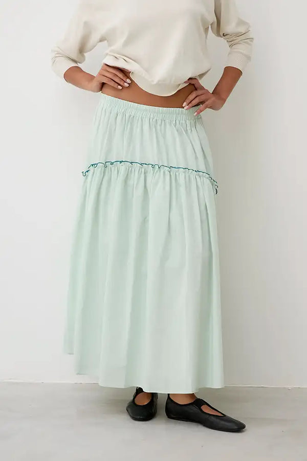 Diarte Bola Mint Green Skirt - The Mercantile London