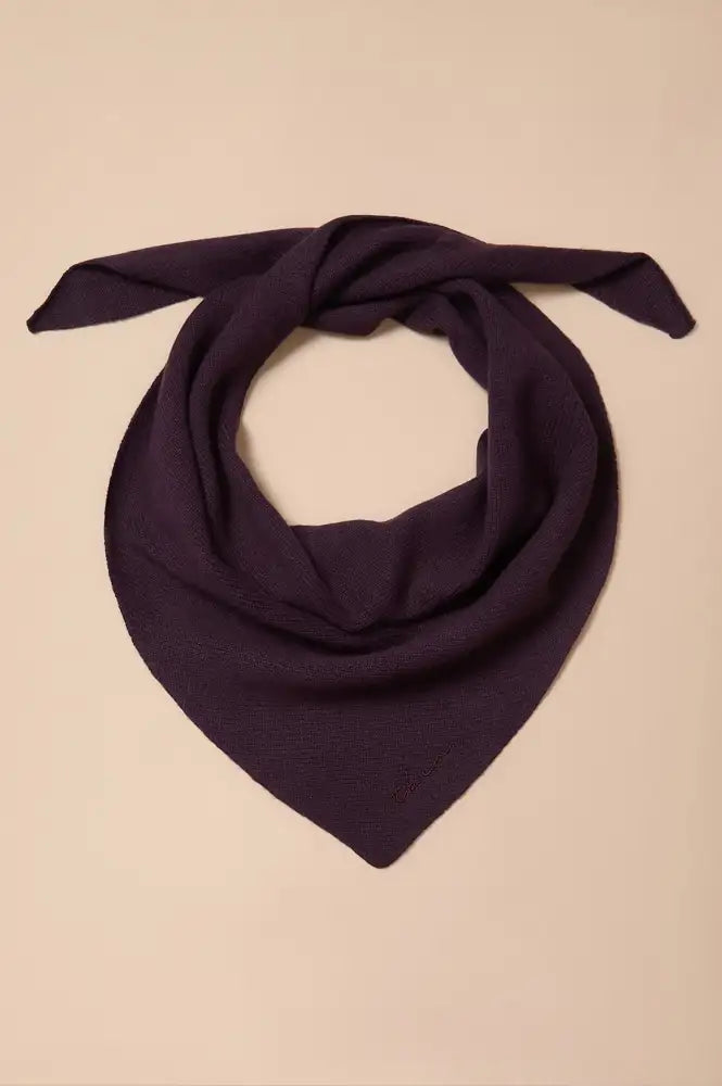 TBCo Fig Merino Wool Triangle Scarf