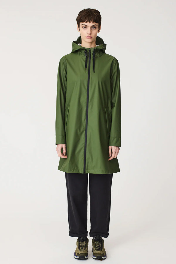 Tantä Nuovola Bronze Green Rain Jacket - The Mercantile London