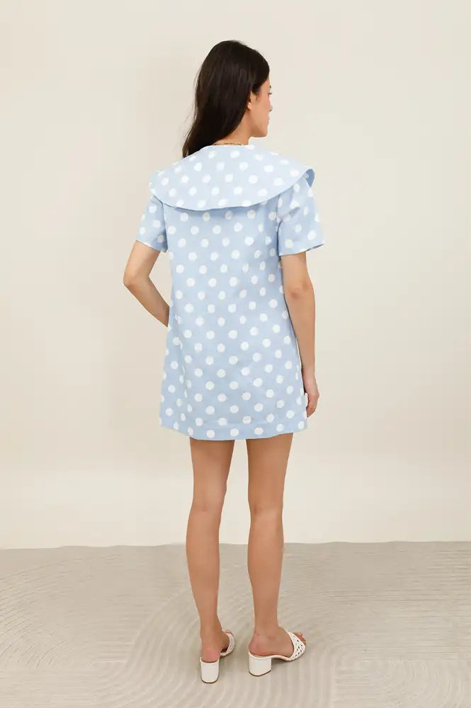 Daphne Lulu Sailor Polka Dot Dress