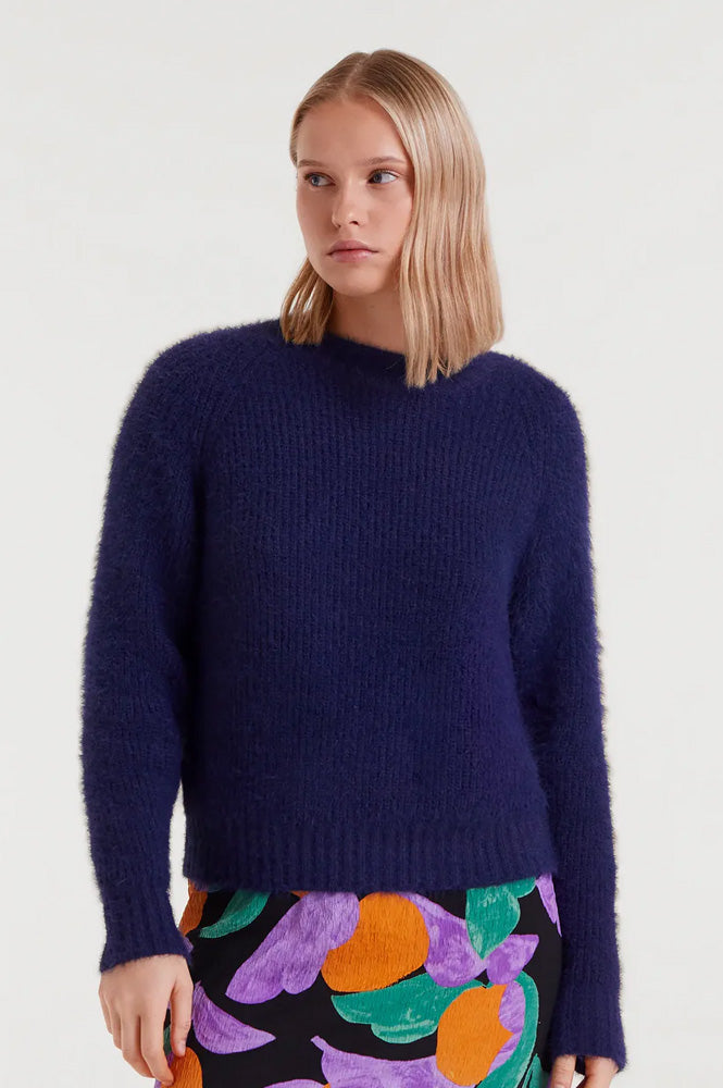 Compania Fantastica Blue Knitted Jumper - The Mercantile London