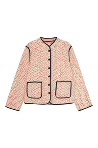 Habiba New Dawn Berry Floral Quilted Jacket