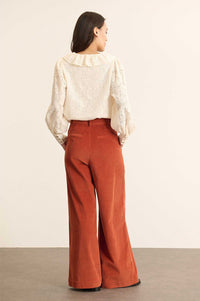 Garance Voltaire Terracotta Corduroy Trousers - The Mercantile London