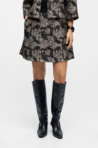 Object Juna Floral Jacquard Mini Skirt - The Mercantile London