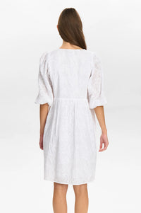 Numph Hensley Bright White Dress - The Mercantile London