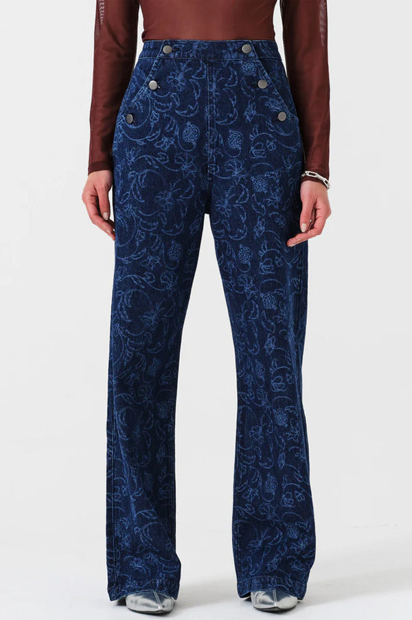 Seventy + Mochi Margot Baroque Nightfall Jeans - The Mercantile London