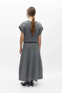 Object Tone Medium Grey Knitted Skirt