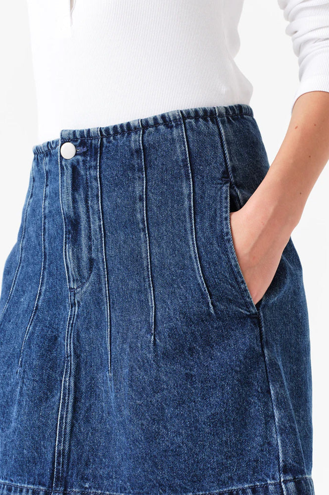 Seventy + Mochi Noah Denim Mini Skirt - The Mercantile London