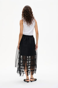 Baum Und Pferdgarten Sevara Black Sheer Skirt - The Mercantile London