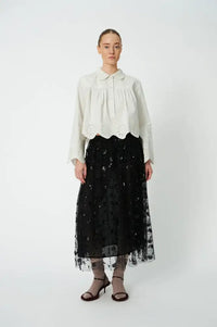 Stella Nova White Broderie Anglaise Blouse