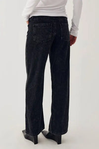 Noella Melo Black Wash Corduroy Trousers