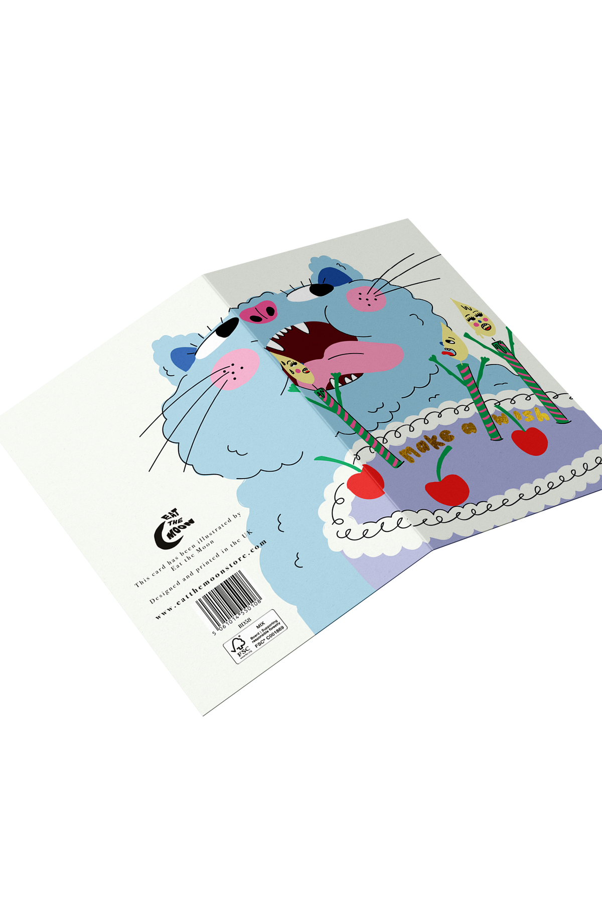 Eat The Moon Make A Wish Card - The Mercantile London