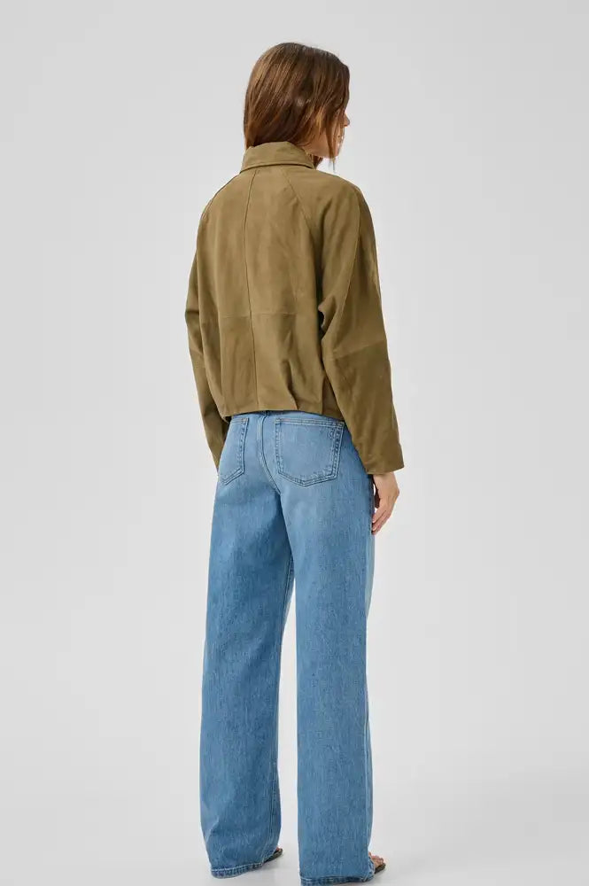 My Essential Wardrobe Petra Capers Suede Jacket - The Mercantile London