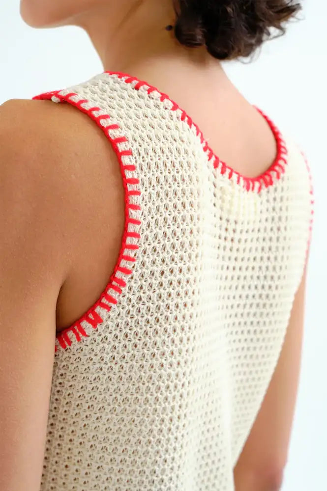 Compania Fantastica Off-White Knitted Top