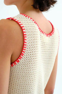 Compania Fantastica Off-White Knitted Top
