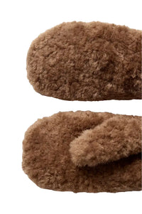 Numph Rixa Taupe Grey Mittens