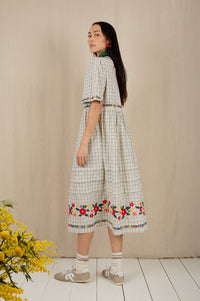 Bonté Sienna Ecru Embroidered Dress - The Mercantile London