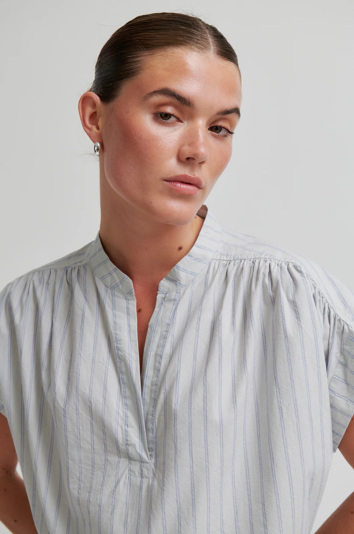 Second Female Sarisa Cashmere Blue Top - The Mercantile London