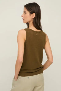 Yerse Khaki Knitted Vest - The Mercantile London