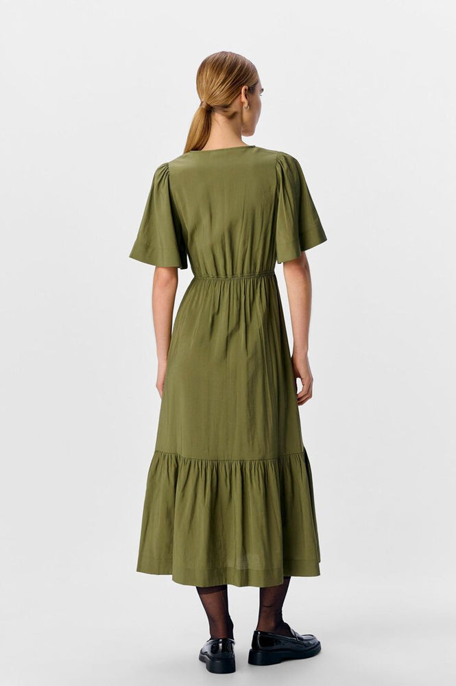 Object Celine Capulet Olive Maxi Dress - The Mercantile London