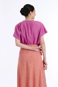 Tanavana Ivy Plains Pink Blouse - The Mercantile London