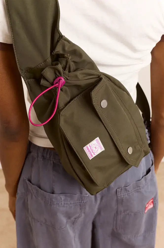 Damson Madder Matilda Dark Green & Magenta Cross Body Bag