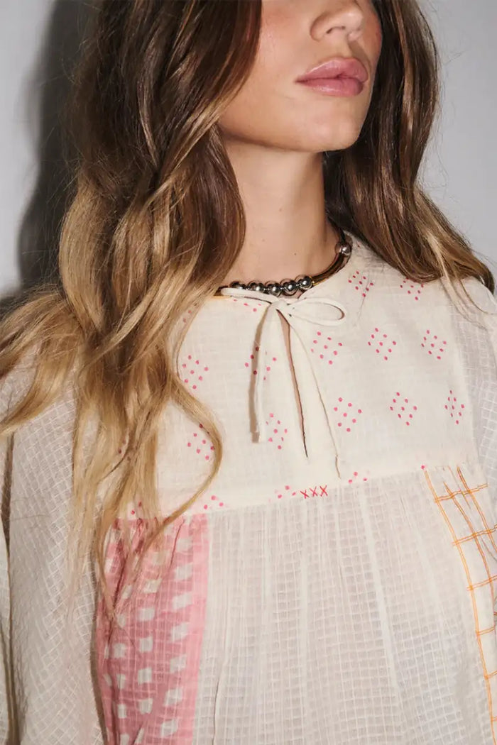 Stella Forest Maya Ecru Blouse - The Mercantile London